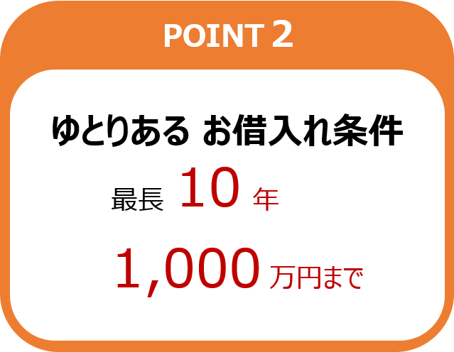 ゆとりあるお借入れ条件