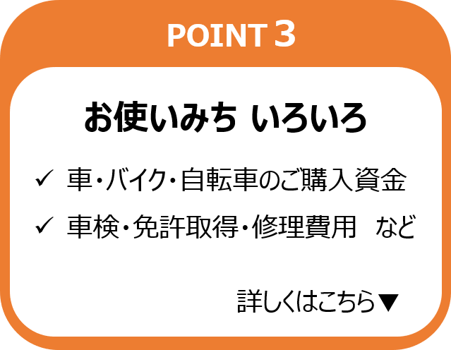 お使いみちいろいろ