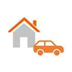 住宅と車